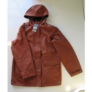 Natural Reflections Windresistant Waterproof Reversible Lined Rust Parka Women L
